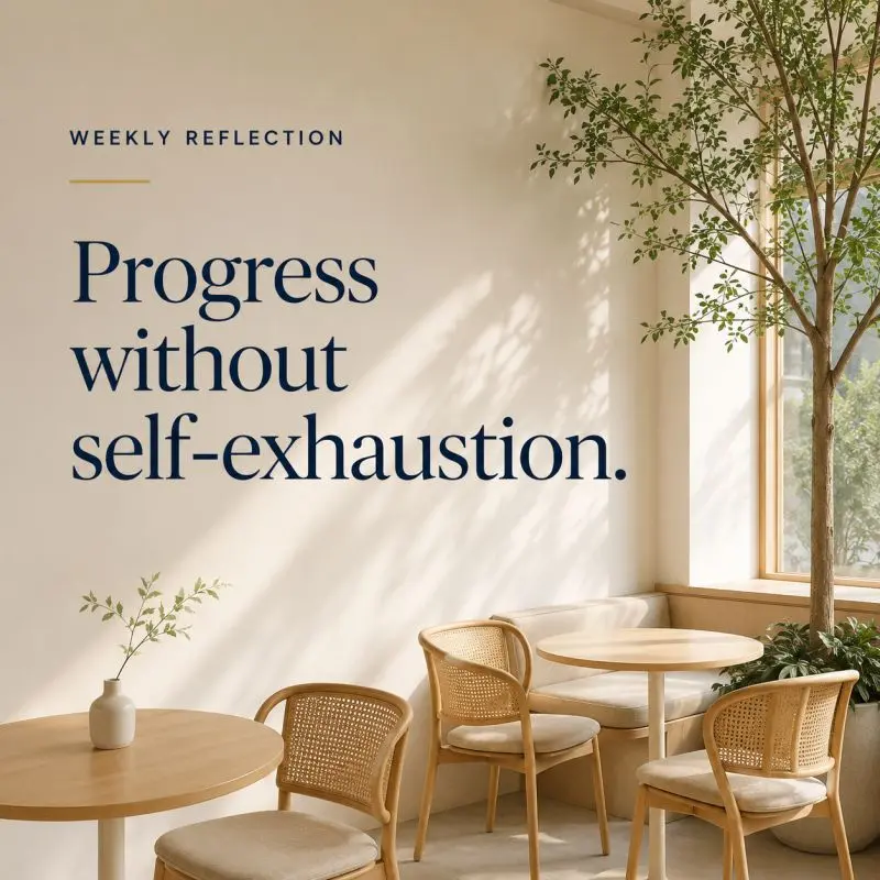 Progress Without Self-Exhaustion